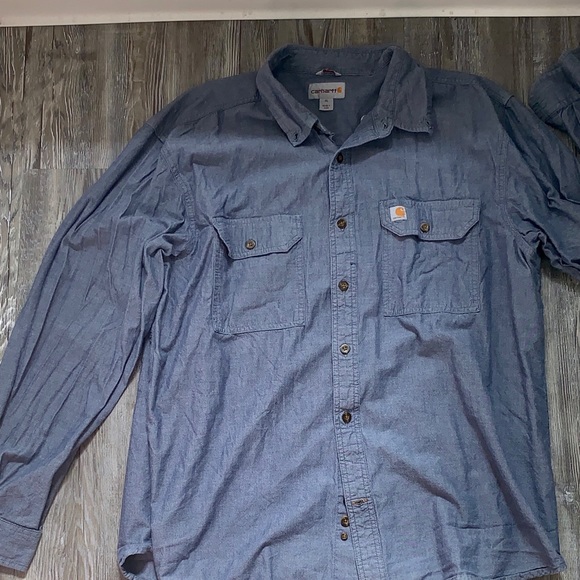 carhartt relaxed fit button up shirt